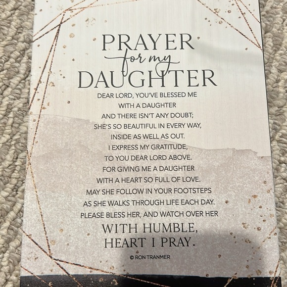 - DEXSA prayer to my daughter New Horizons Wood Plaque, 6" x 9" - Picture 4 of 4
